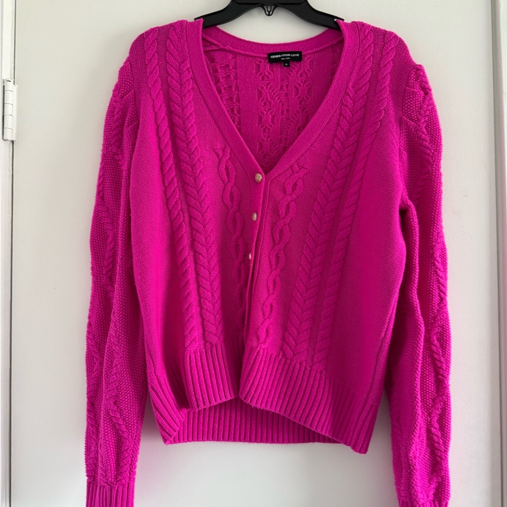 Generation Love Pink Cable Knit Sweater